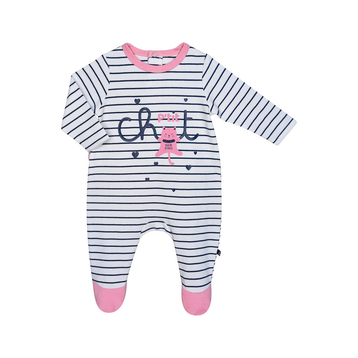 Dors bien galia interlock pont dos bebe blanc, SUCRE D'ORGE