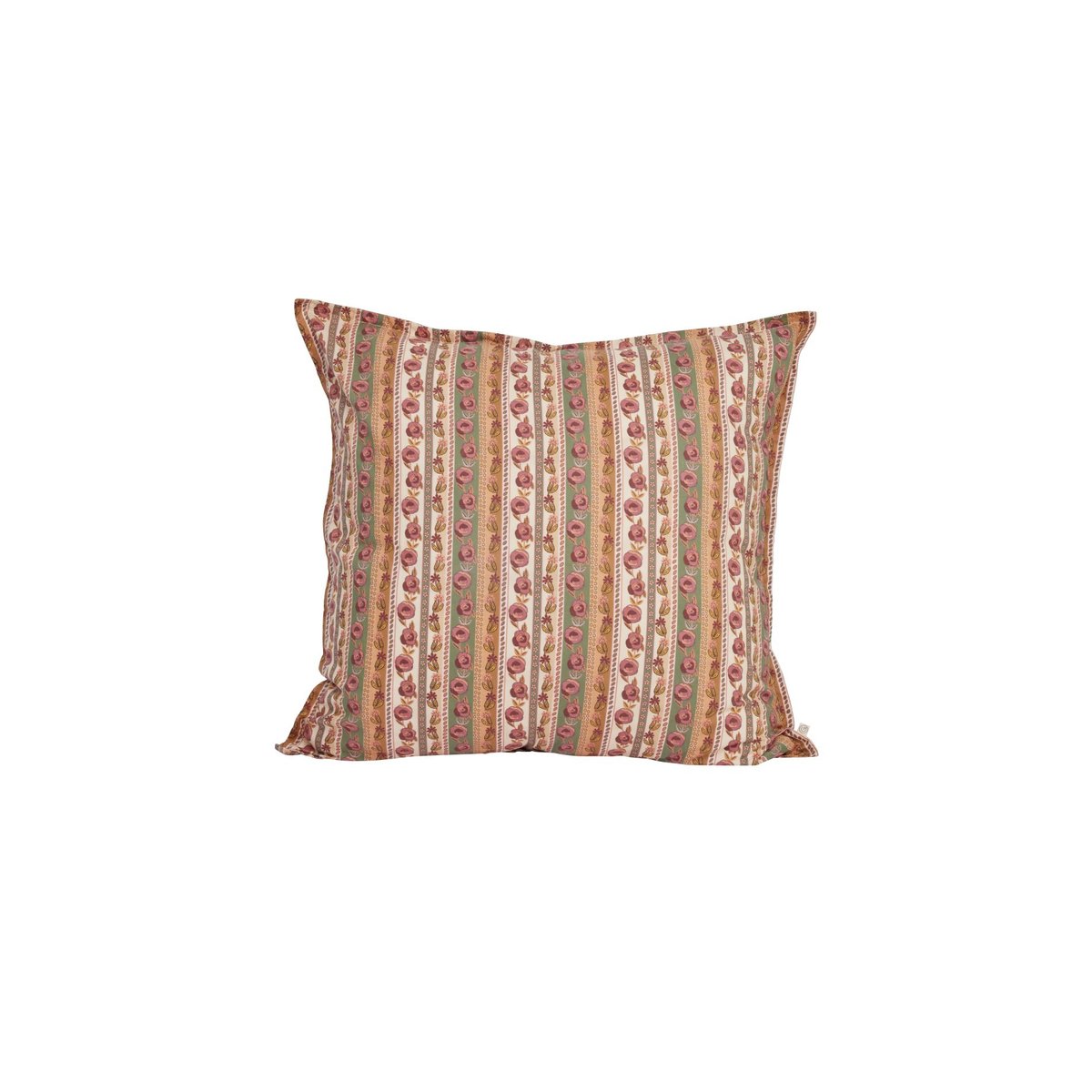 Taie d'oreiller en coton, FLORES vert olive, GABRIELLE PARIS
