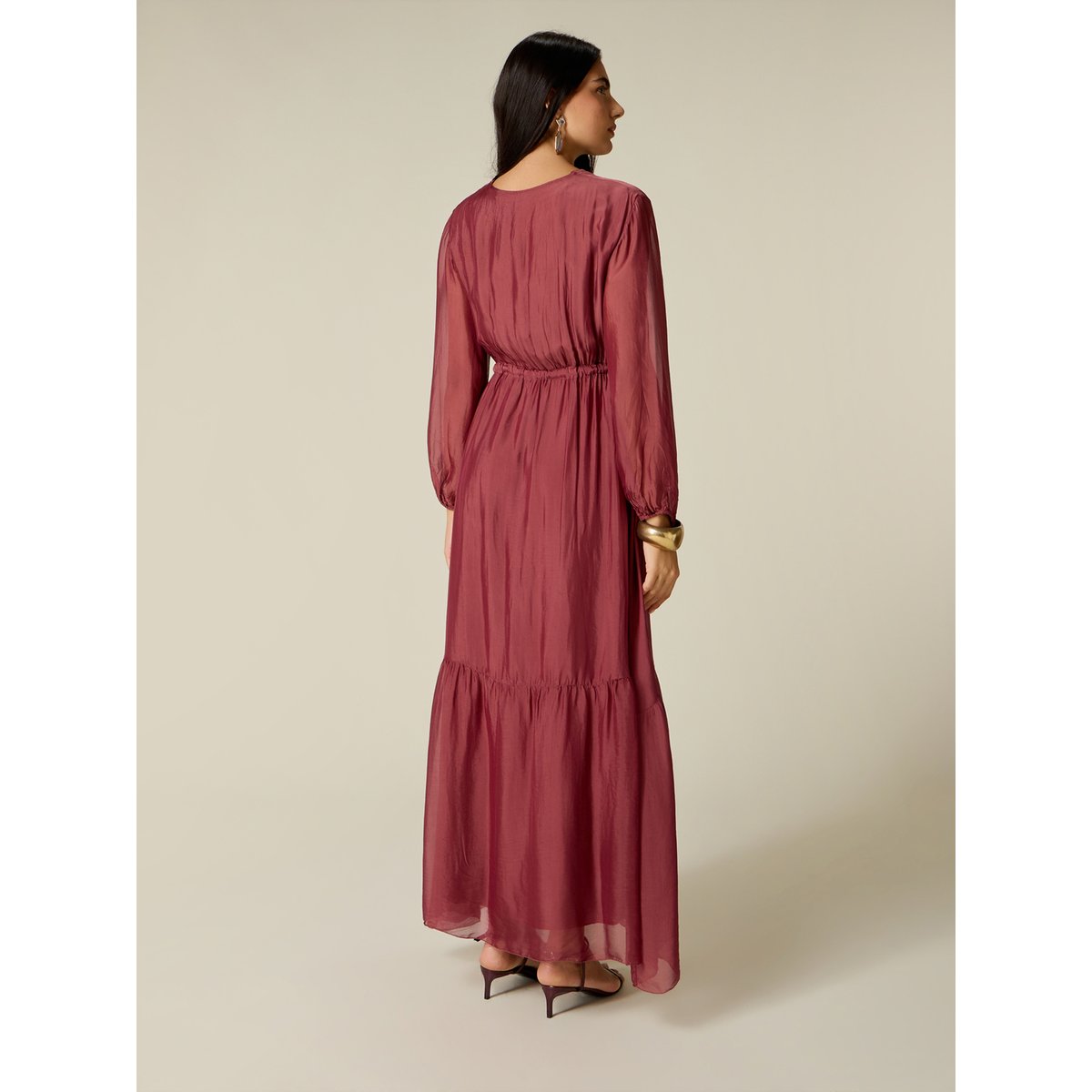 Robe longue burgundy, OLTRE
