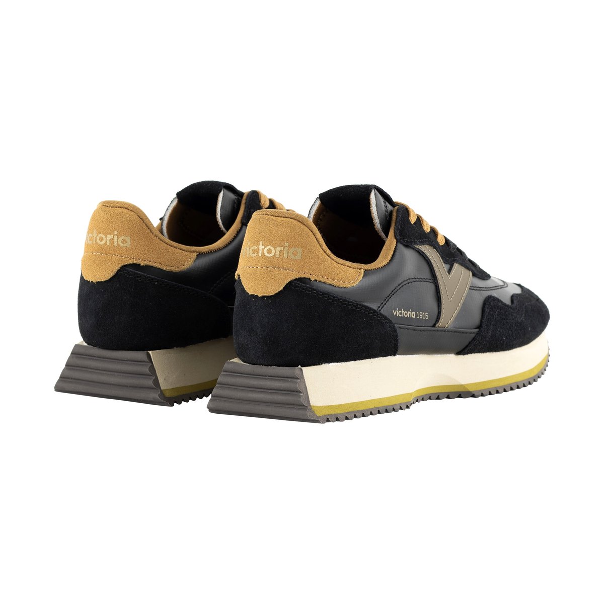 Basket Basse Cuir noir, VICTORIA