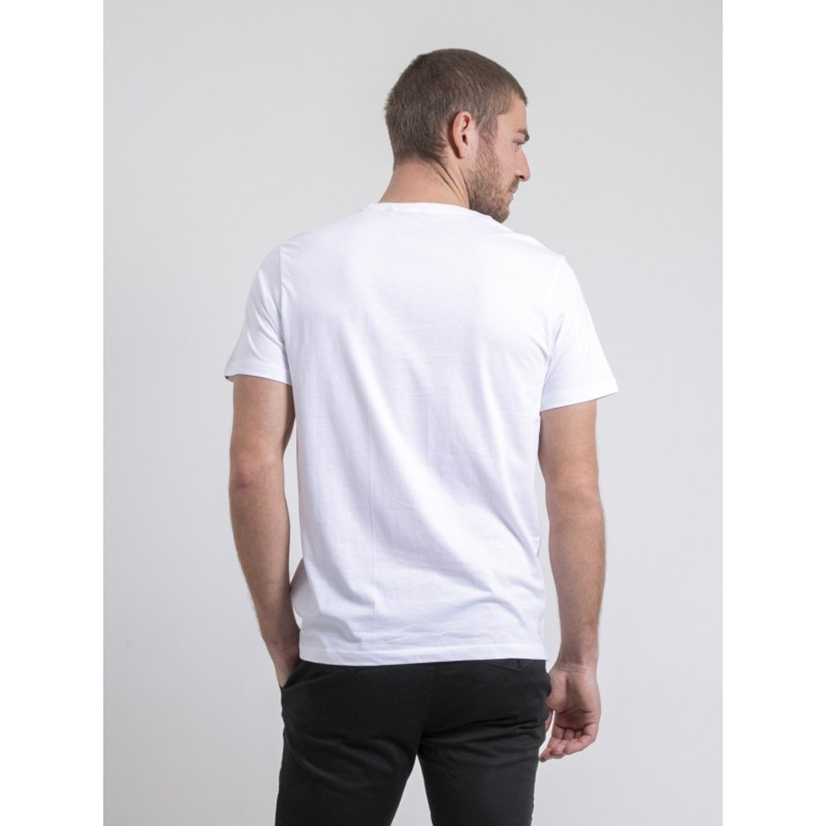 T-shirt Col Rond Pur Coton Noukiwi blanc, RITCHIE