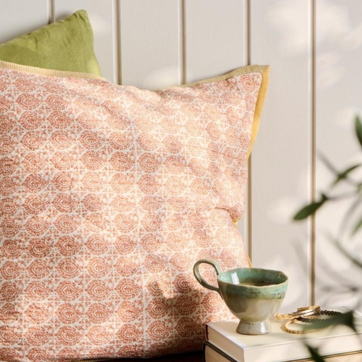Grande housse coussin coton orange, IB LAURSEN