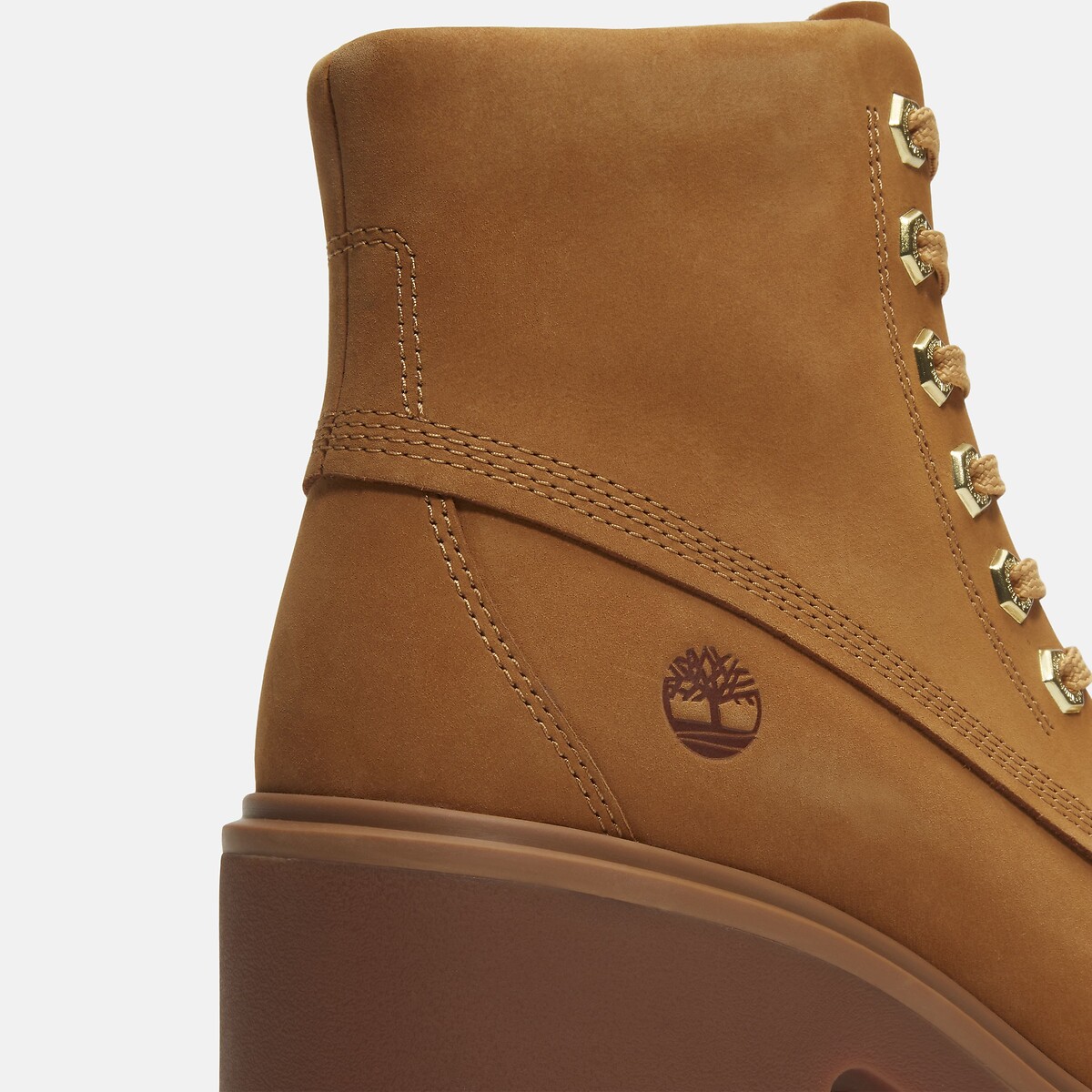 Bottines à talon, en cuir, STONE HEIGHTS MIS LACE miel, TIMBERLAND