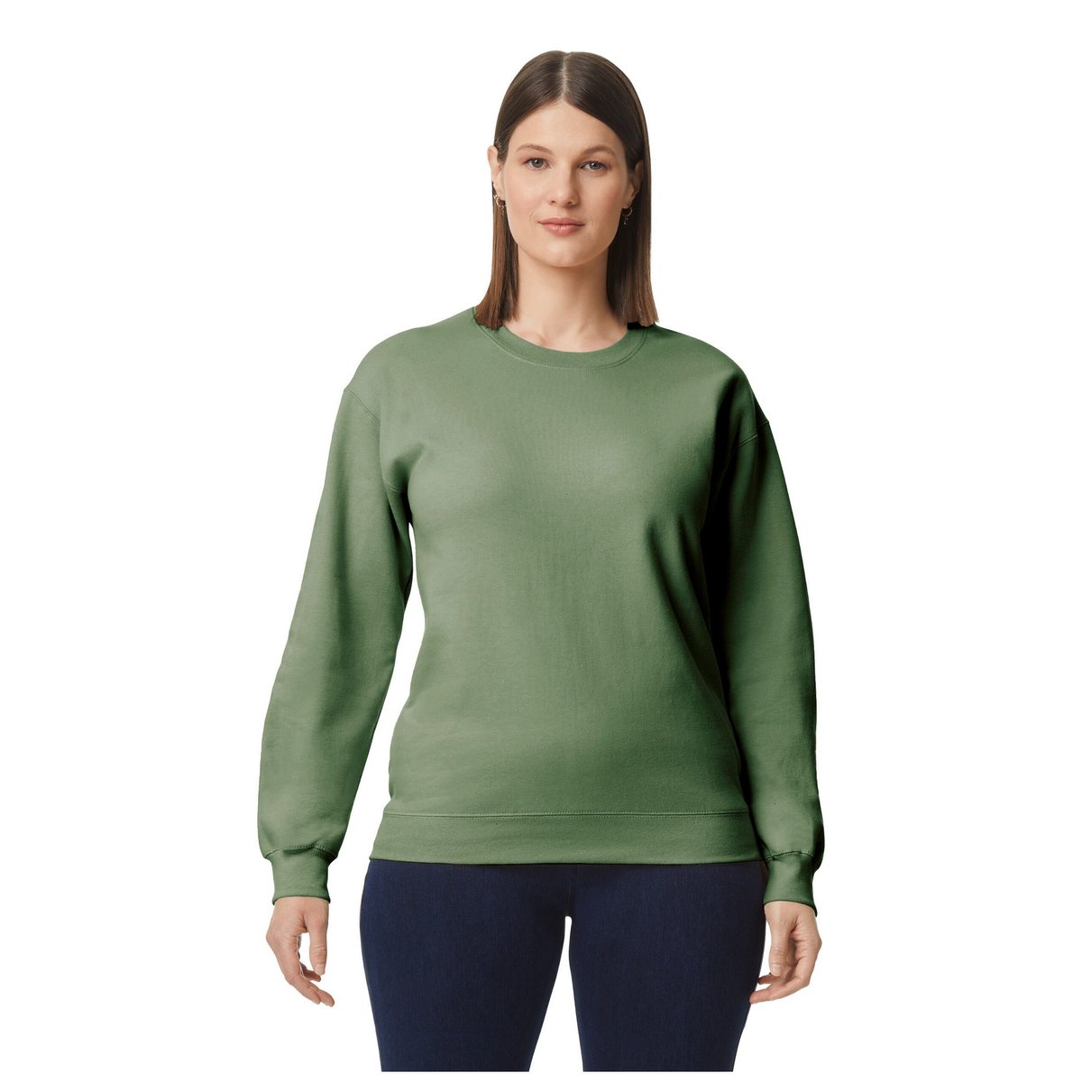 Sweat SOFTSTYLE vert militaire, GILDAN