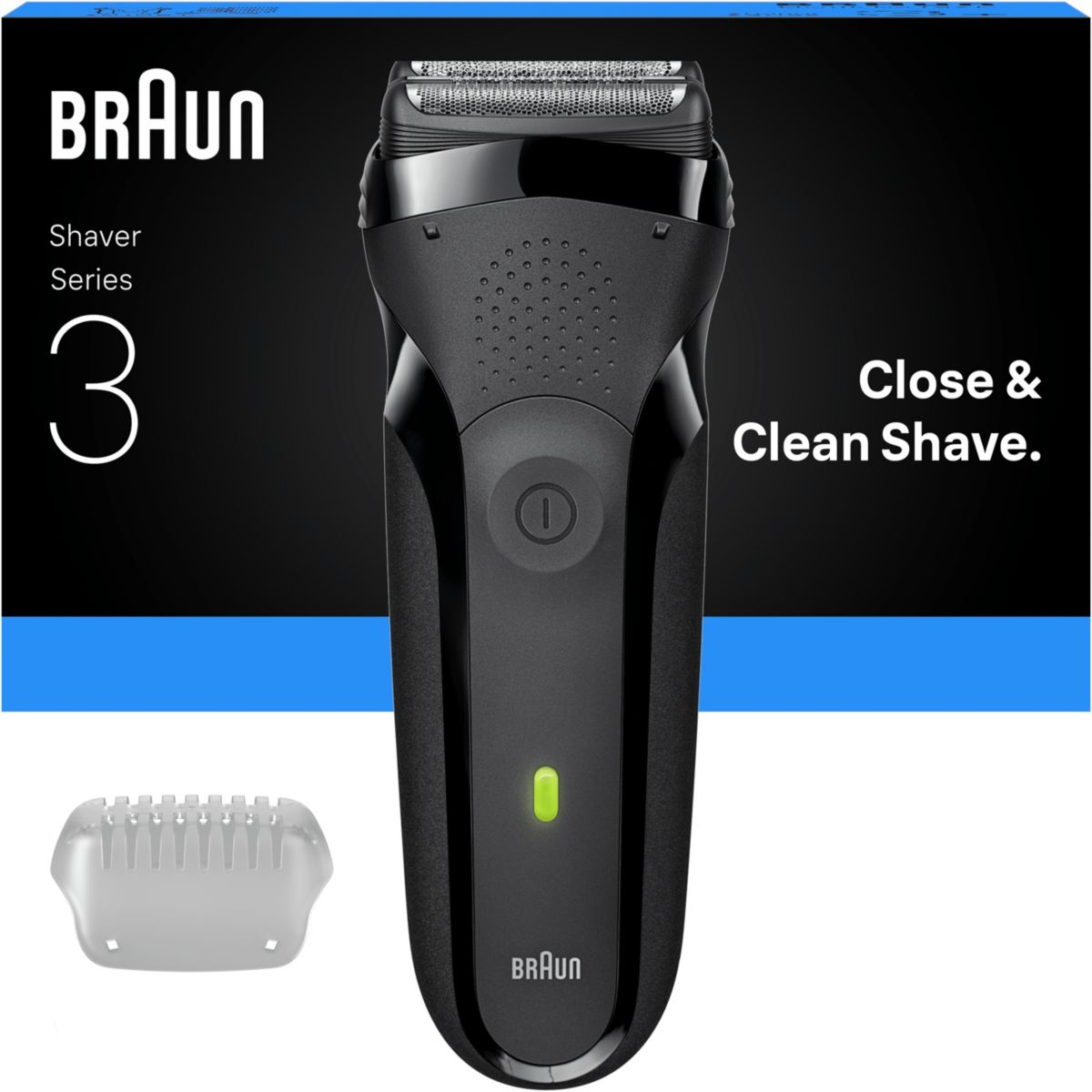 Rasoir électrique Series 3 300s couleur unique, BRAUN