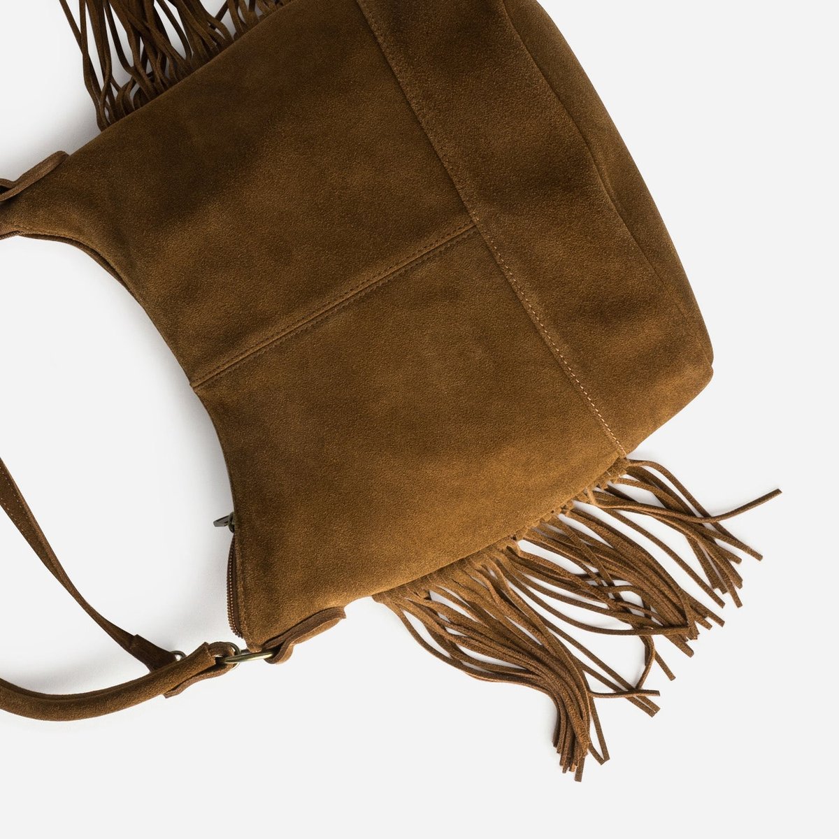 Sac Hobo en cuir MICKOI marron, ERAM
