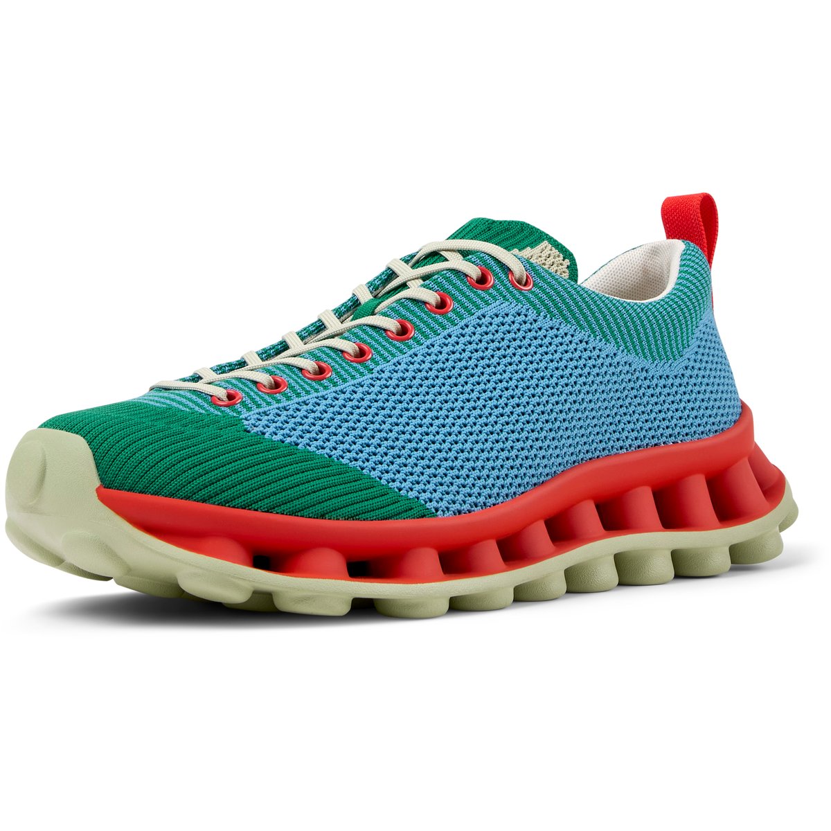 Baskets Cuir PELOTISSIMA BY SUNNEI bleu vert, CAMPER