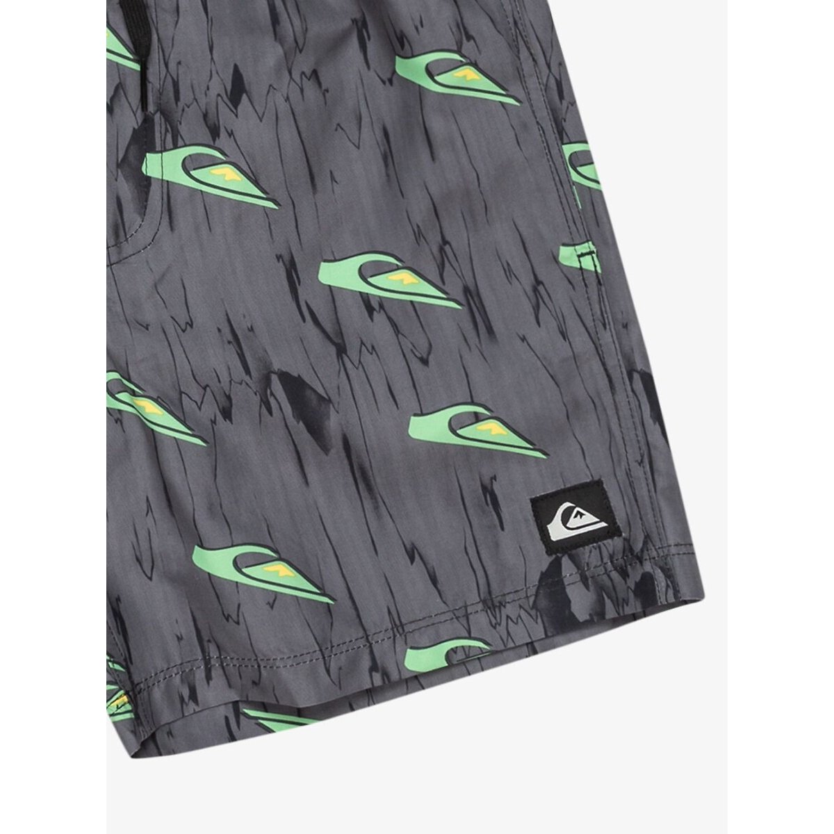 Short de bain imprimé noir/vert, QUIKSILVER