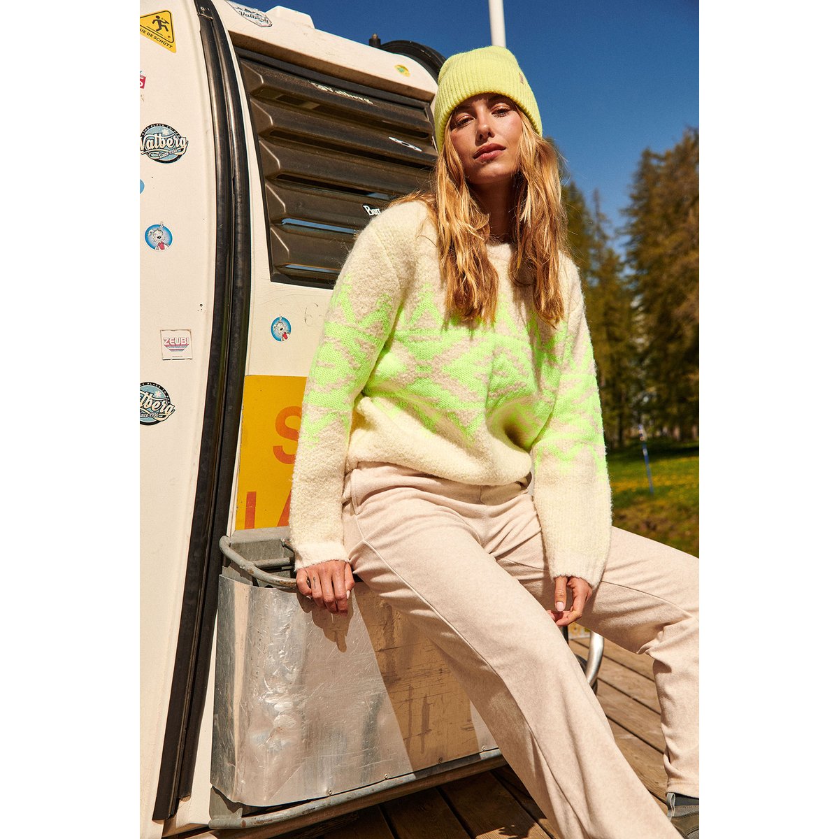 Pull Mindy - WINDCHILL ecru, BANANA MOON