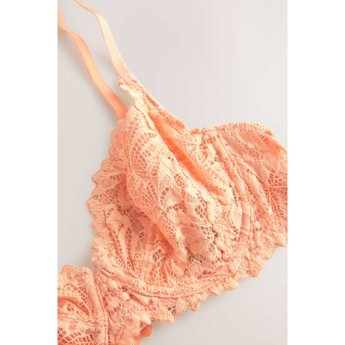 Soutien-gorge en dentelle ultra confort orange, NEXT