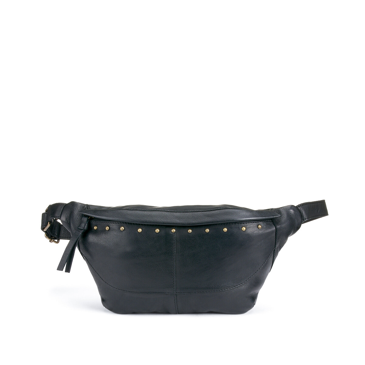 Banane en cuir Daino noir, PIECES