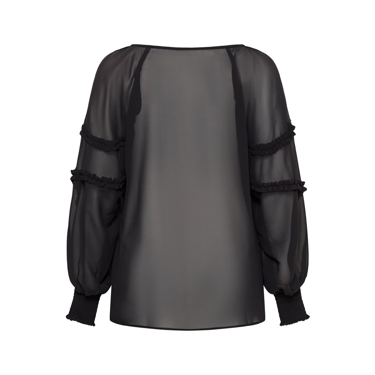 Blouse à manches longues noir black, KAFFE CURVE