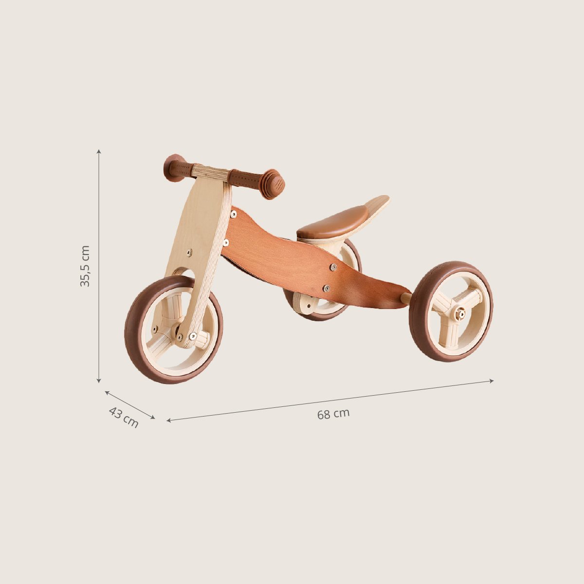 Draisienne VROUM marron, PETITE AMELIE