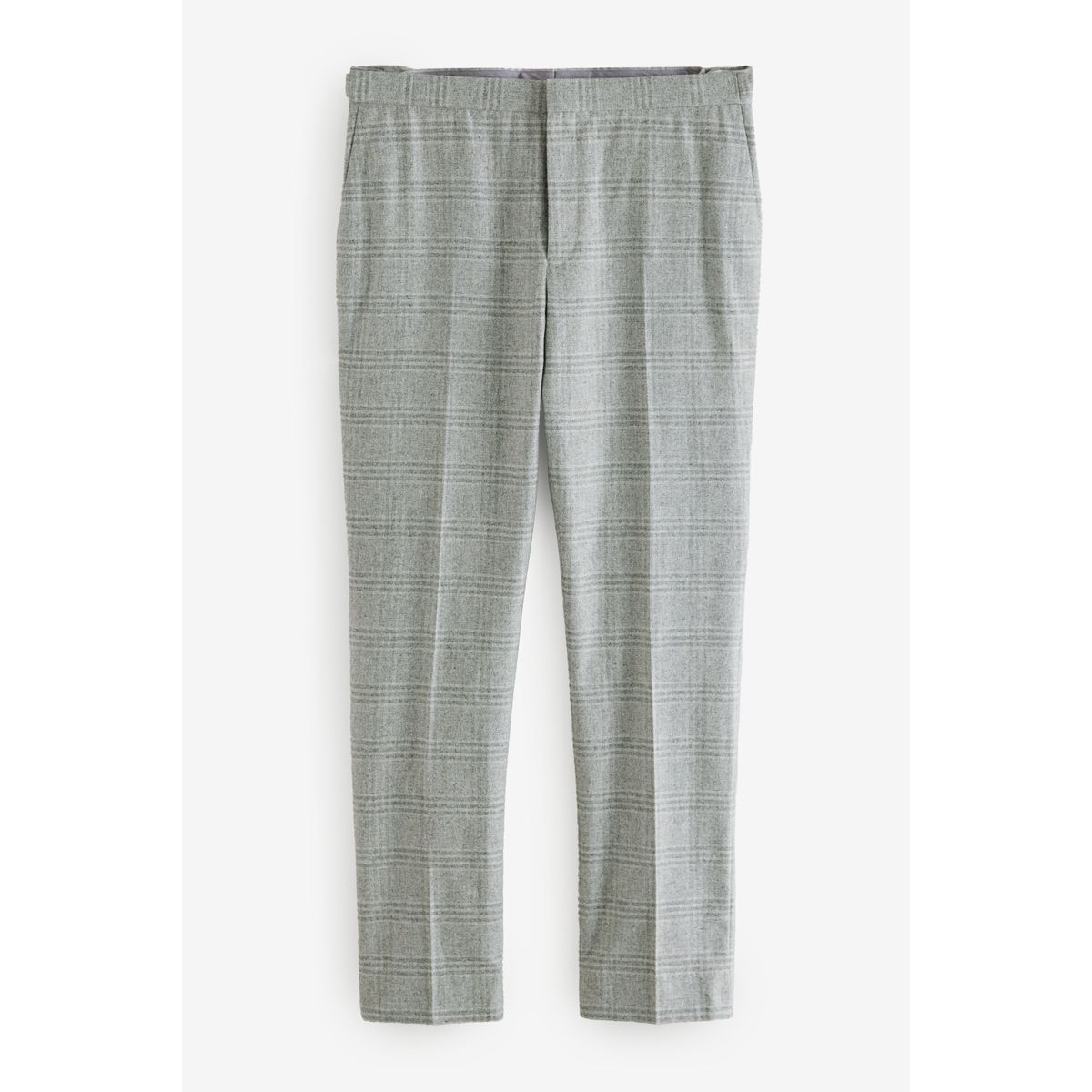 Pantalon de costume slim brossé aux carreaux gris, NEXT