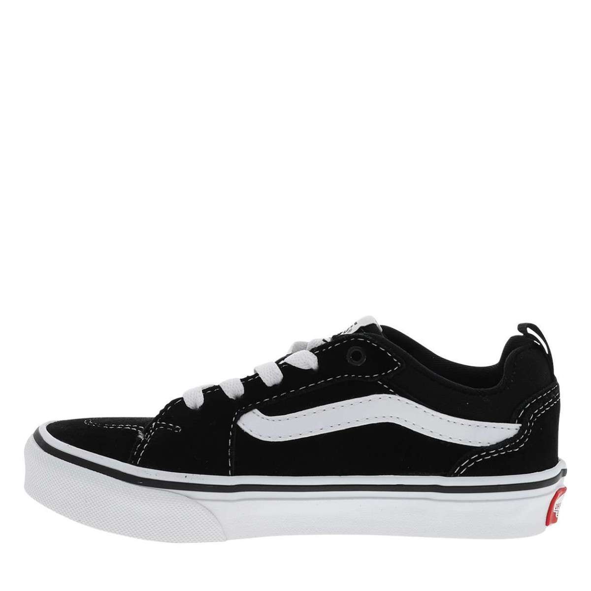 Baskets FILMORE cuir talon plat noir, VANS