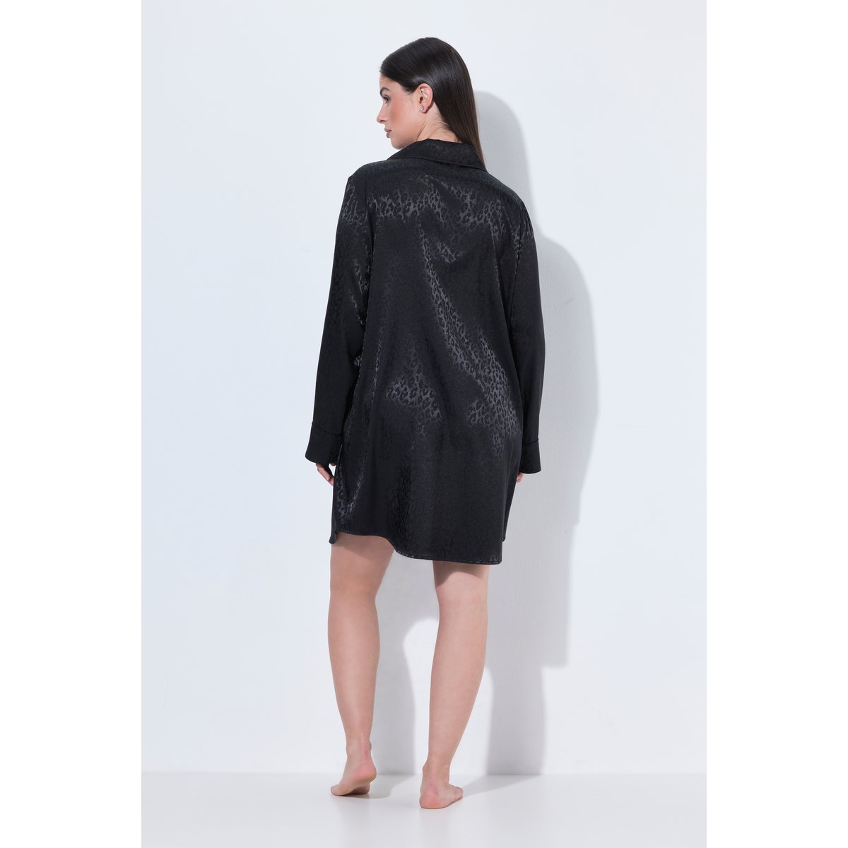 Chemise de nuit TruYou, motif léopard noir, ULLA POPKEN