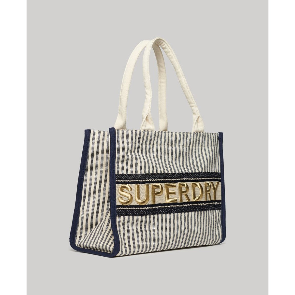 Sac fourre-tout Luxe bleu marine rayé, SUPERDRY