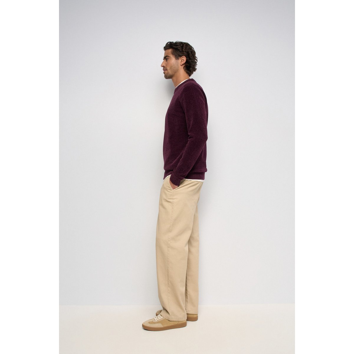 PULL EFFET VELOURS bleu foncé, SALSA JEANS