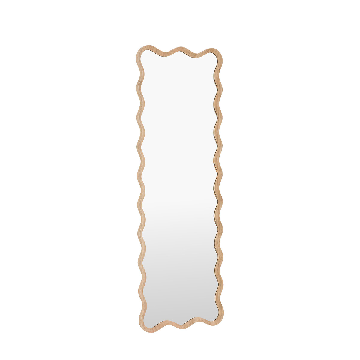 50x150cm Wishaw Wiggle Leaner Mirror light wood, ÉDITÉ