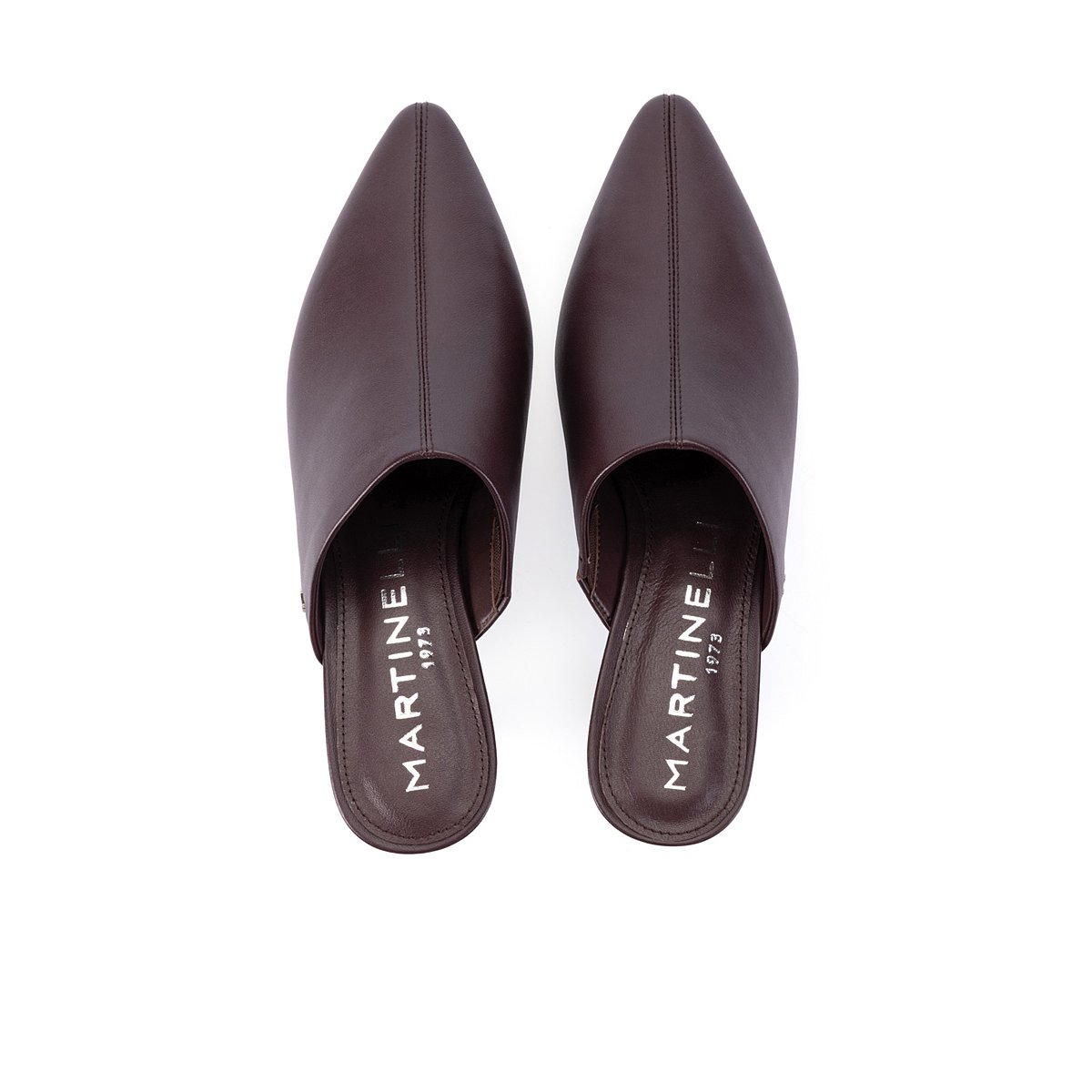 Chaussures à talon cuir Adda wine, MARTINELLI