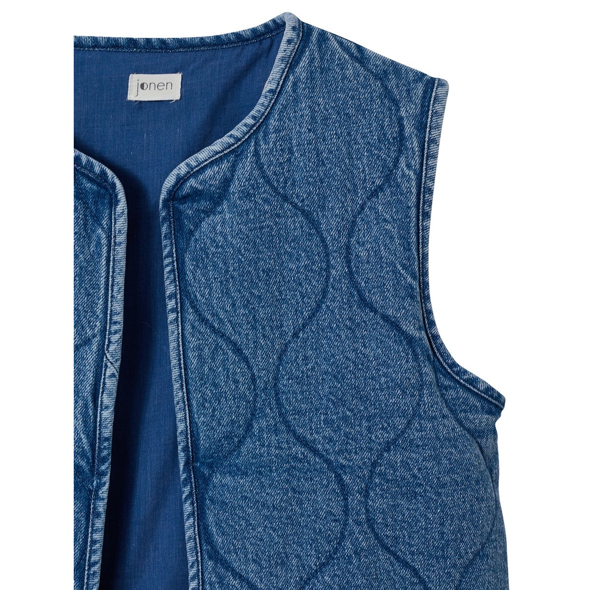 Veste sans manches denim bleu moyen, JONEN