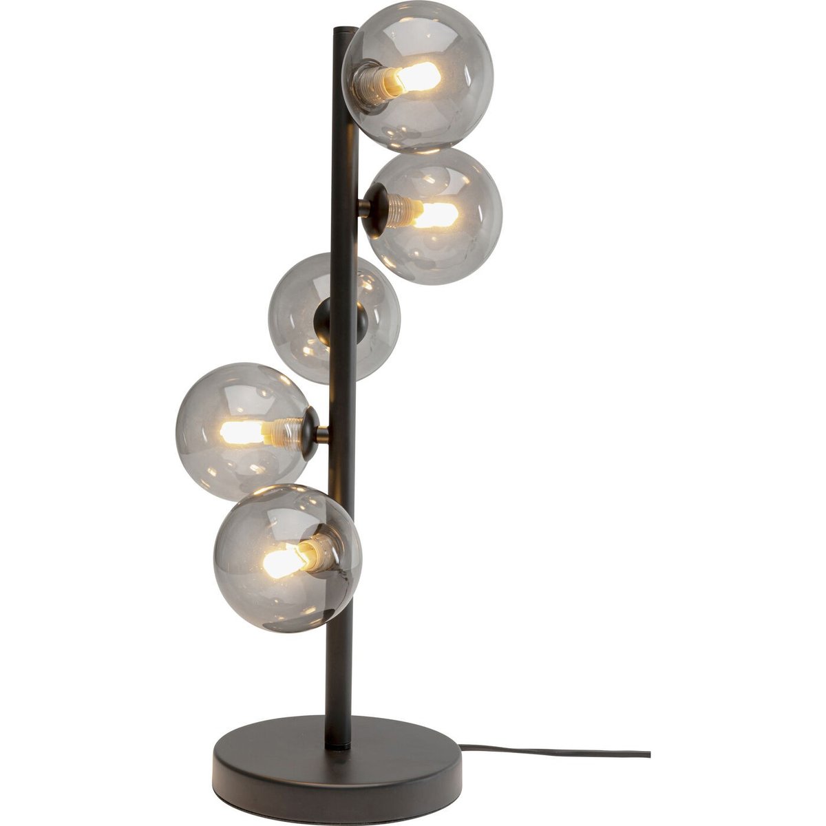 Lampe en verre et acier, SCALA BALLS noir, KARE DESIGN