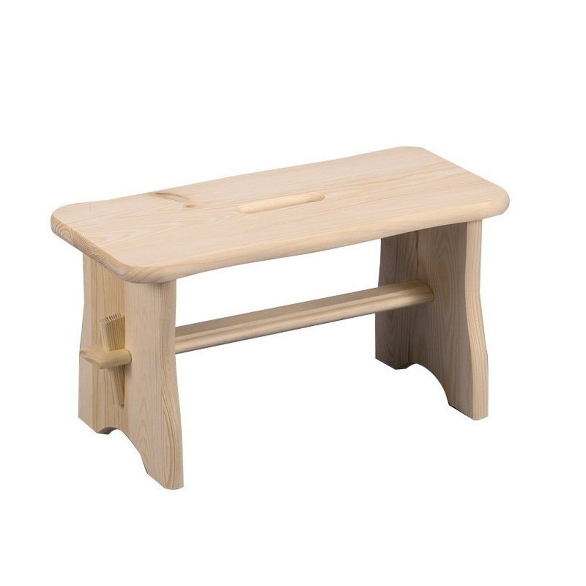 Tabouret repose-pieds bois bois clair, ZELLER PRESENT