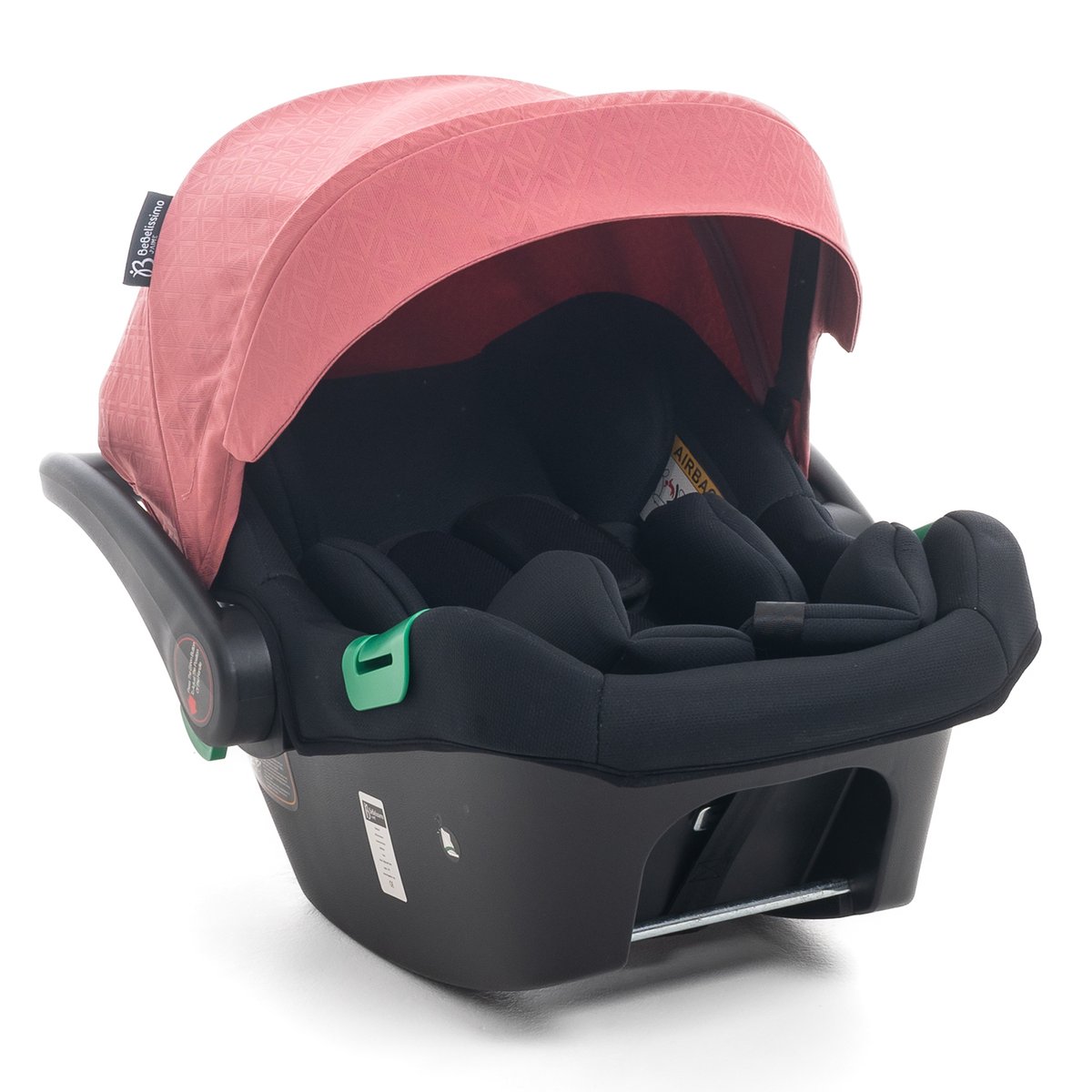 Poussette combinée duo 2 en 1 - siège auto 0+ Lioni – dès la naissance – jusqu’à 22kg - bordeaux couleur unique, BEBELISSIMO J'AIME