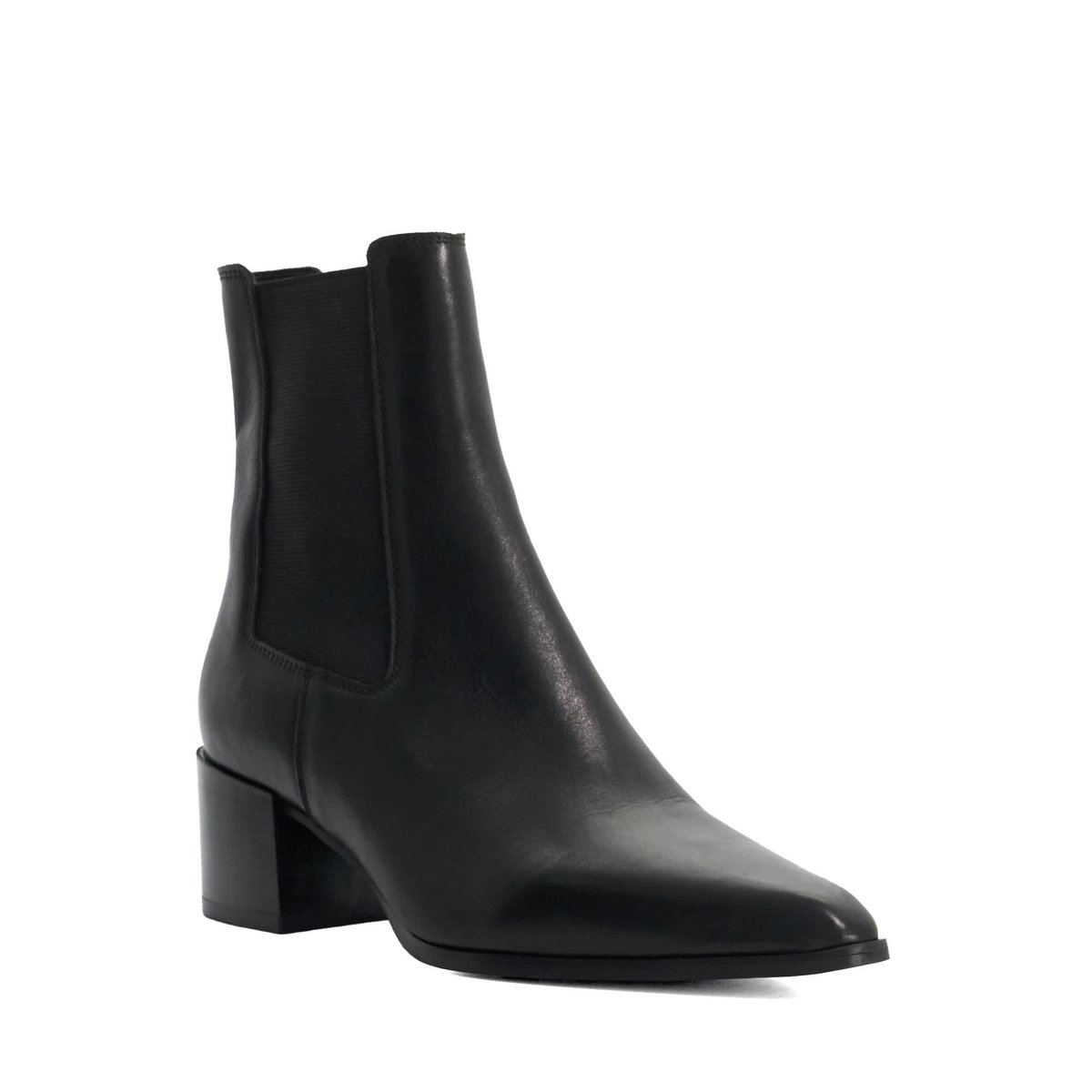 Bottines à talon carré - PIMO black-leather, DUNE LONDON