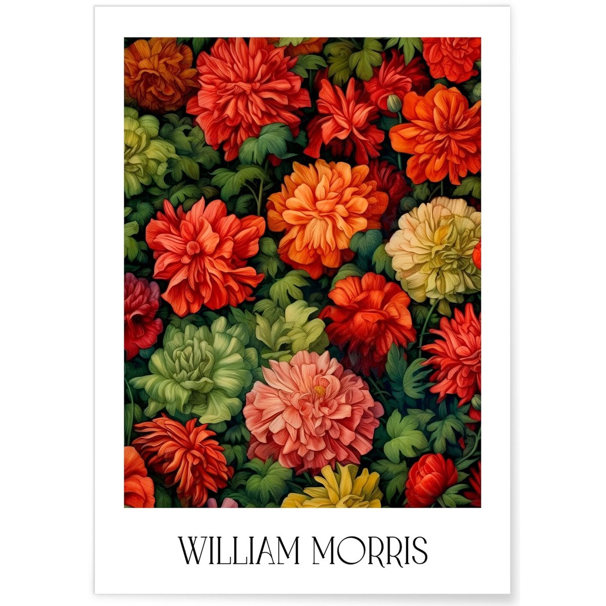Affiche William Morris n°16 blanc, L'AFFICHERIE
