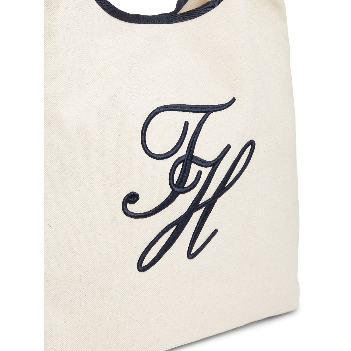 Sac tote bag, TH SUMMER CANVAS blanc, TOMMY HILFIGER
