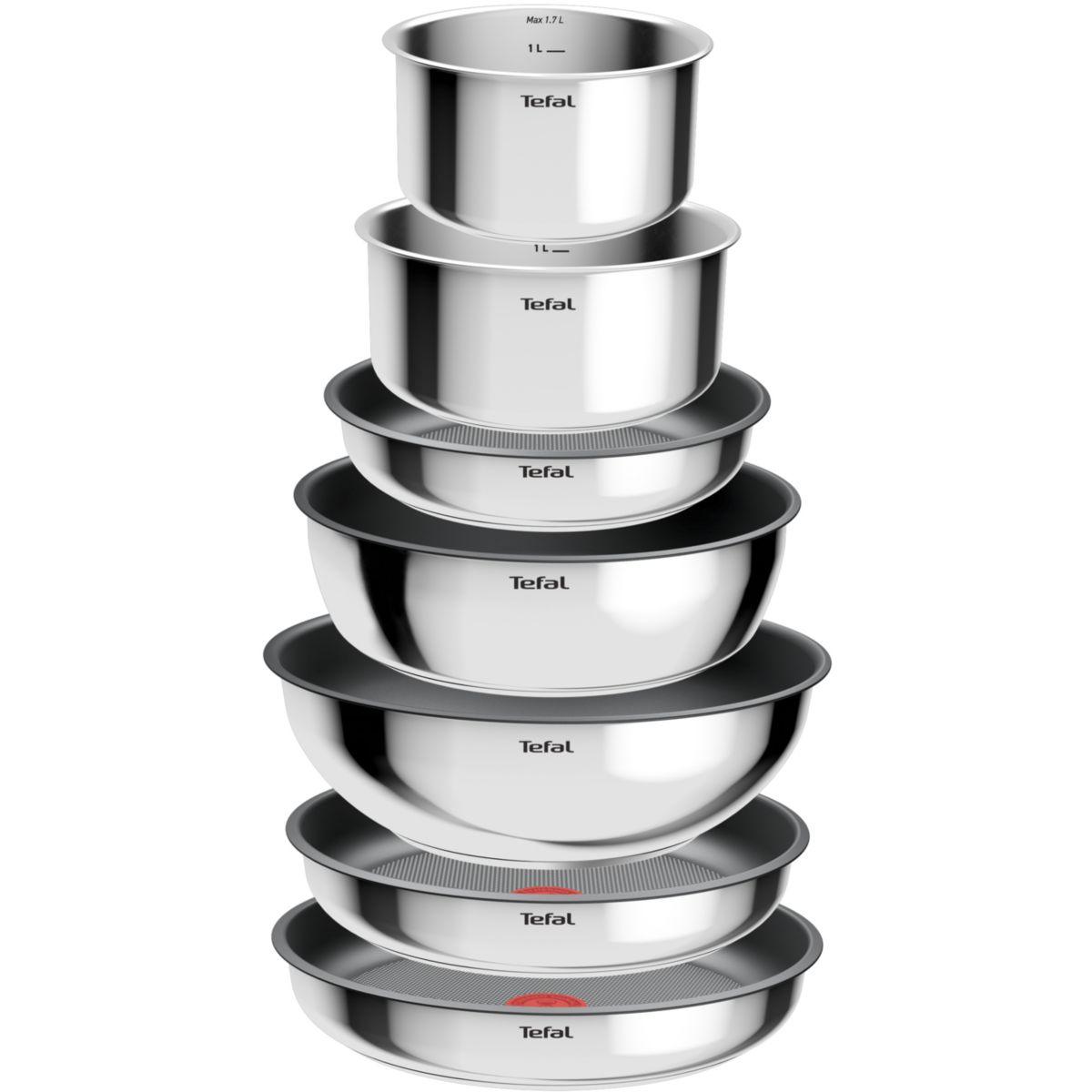 Batterie de cuisine Ingenio Cook Eat 15 pcs L881SF04 couleur unique, TEFAL
