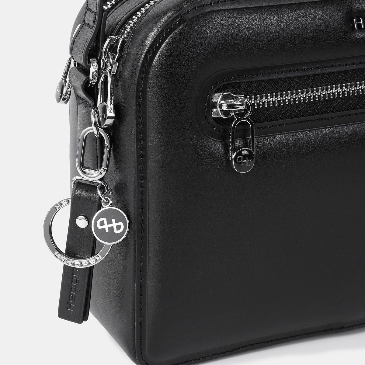 Sac bandoulière moyen élégant sécurisé black, HEDGREN