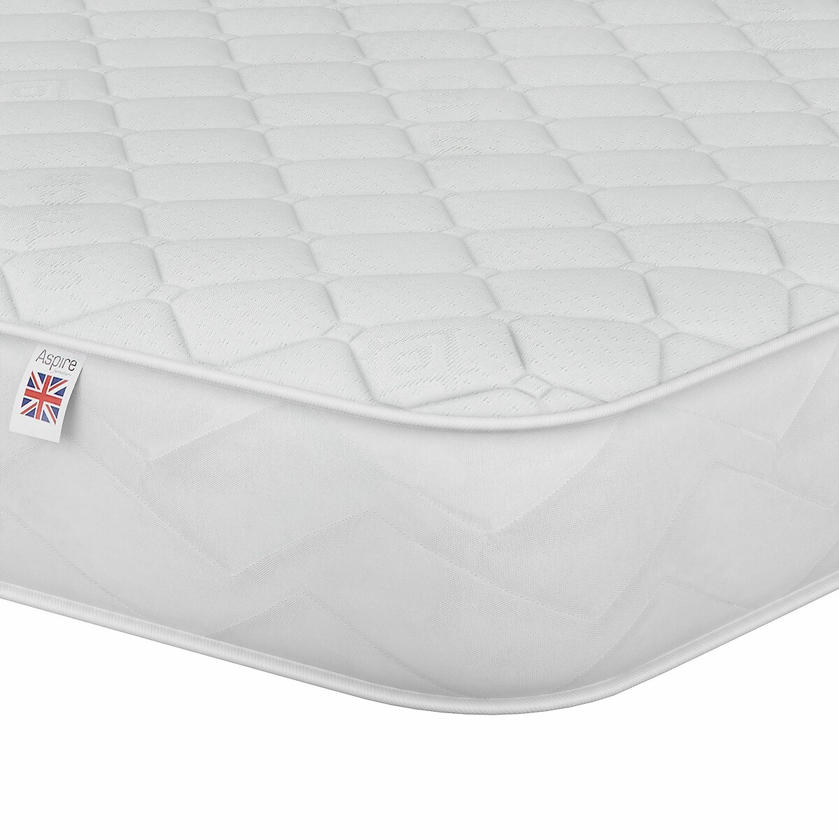 Kids Memory Foam Healthy Start Mattress with OEKO-TEX Fabric white, ASPIRE