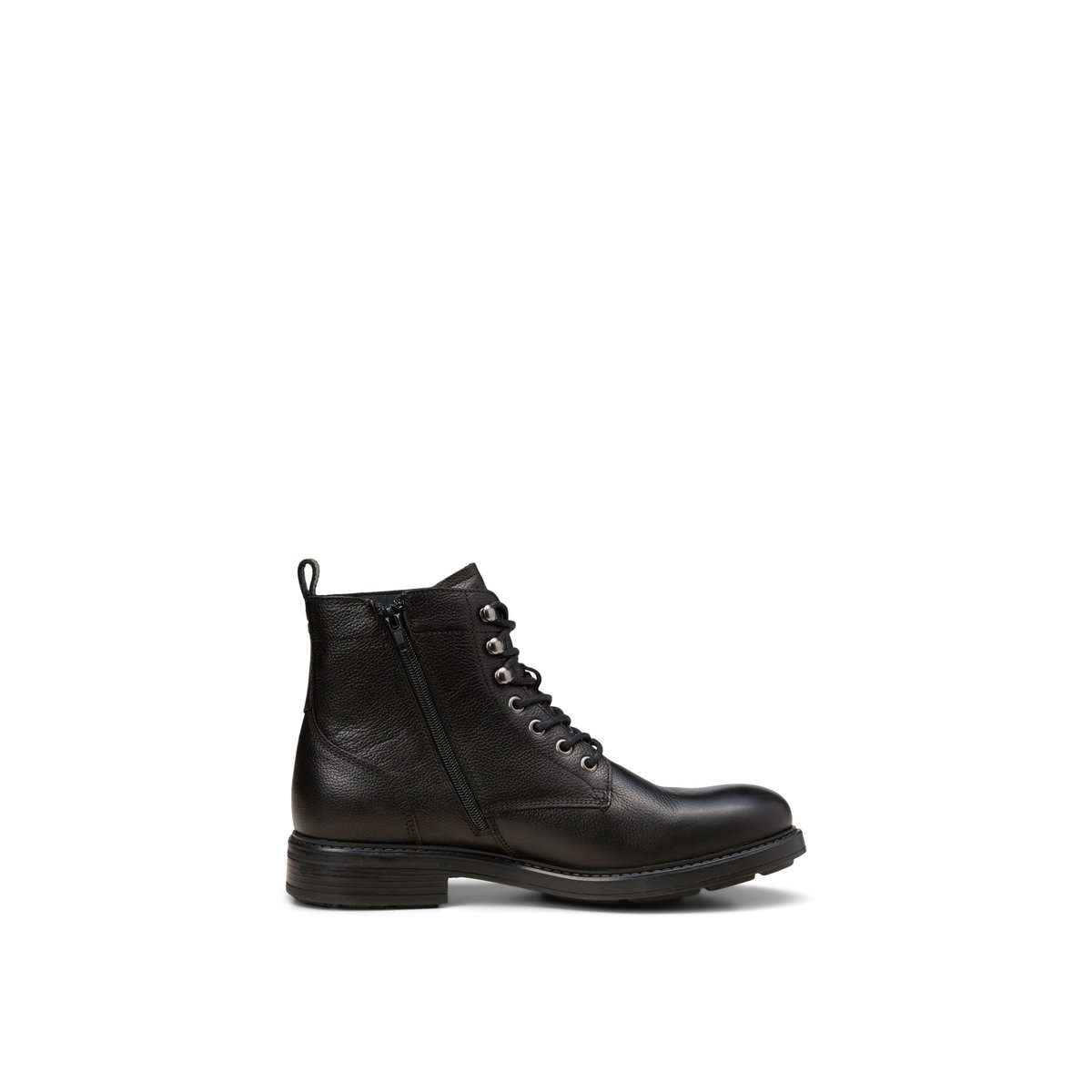 Bottes à lacets avec zip intérieur noir, MARC O'POLO