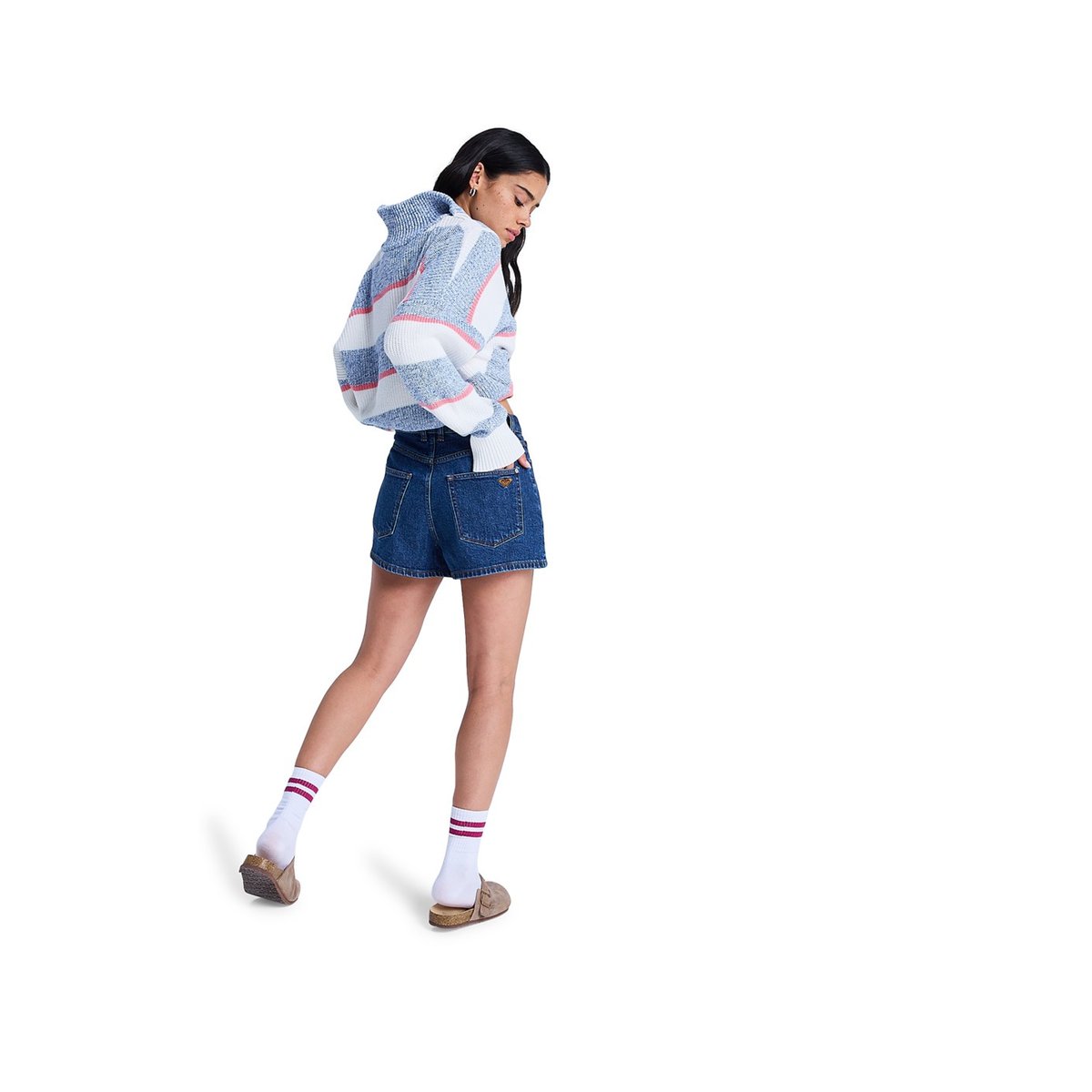 Short en jean OFFSHORE MID OCEAN BLUE. bleu ocean blue, ROXY