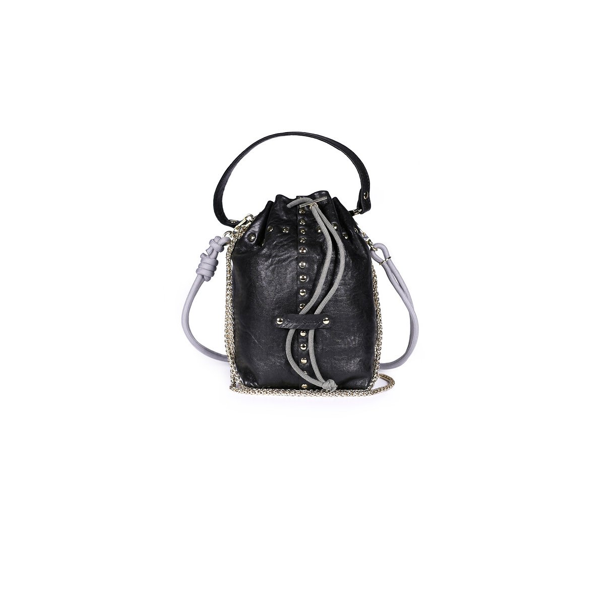 Sac seau en cuir, BECO noir, CRAIE STUDIO