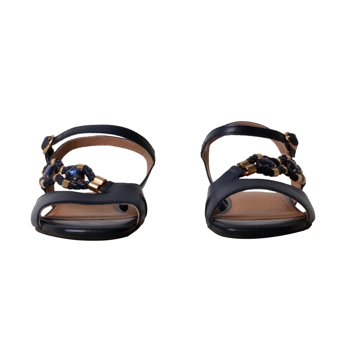 Sandales Cuir Clemence marine, EMILIE KARSTON