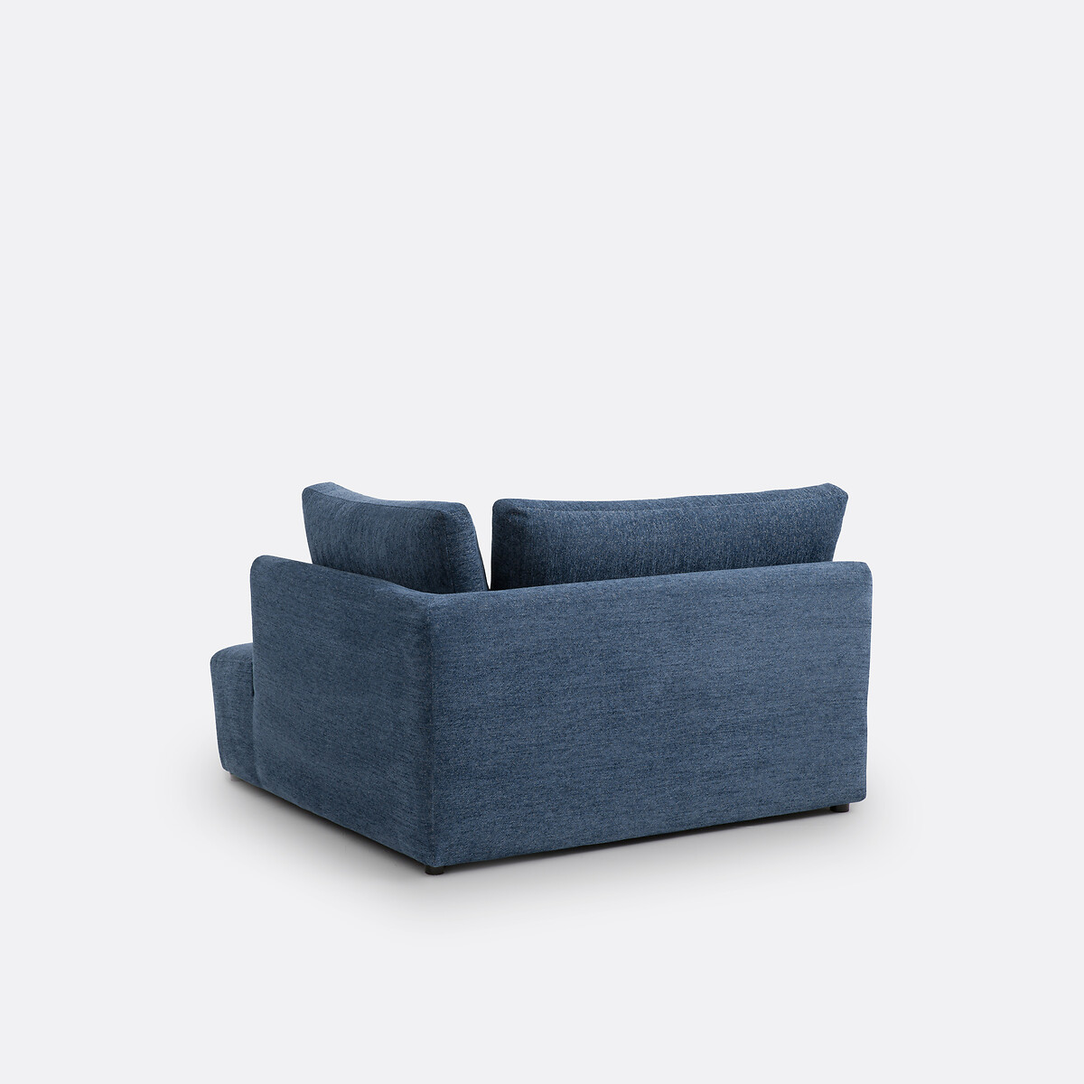 Module d'angle droite/gauche chenillé chiné Monica bleu nuit, LA REDOUTE INTERIEURS