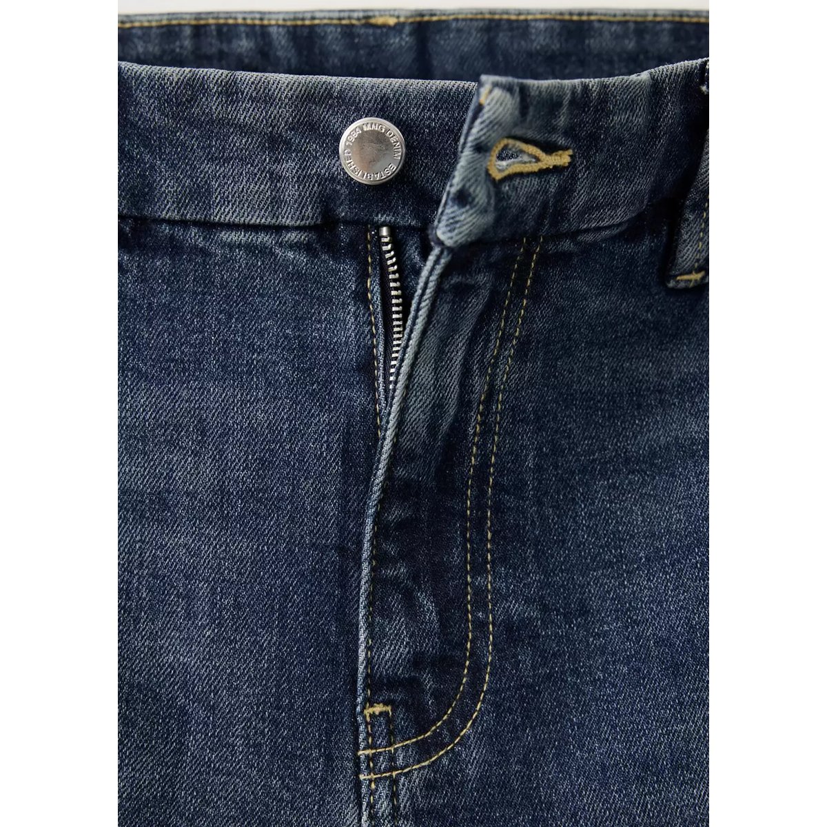 Jean flare taille haute bleu foncé, MANGO