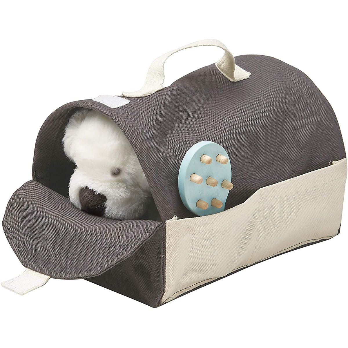Ma valise de voyage pour animaux orange, marron, beige, PLAN TOYS