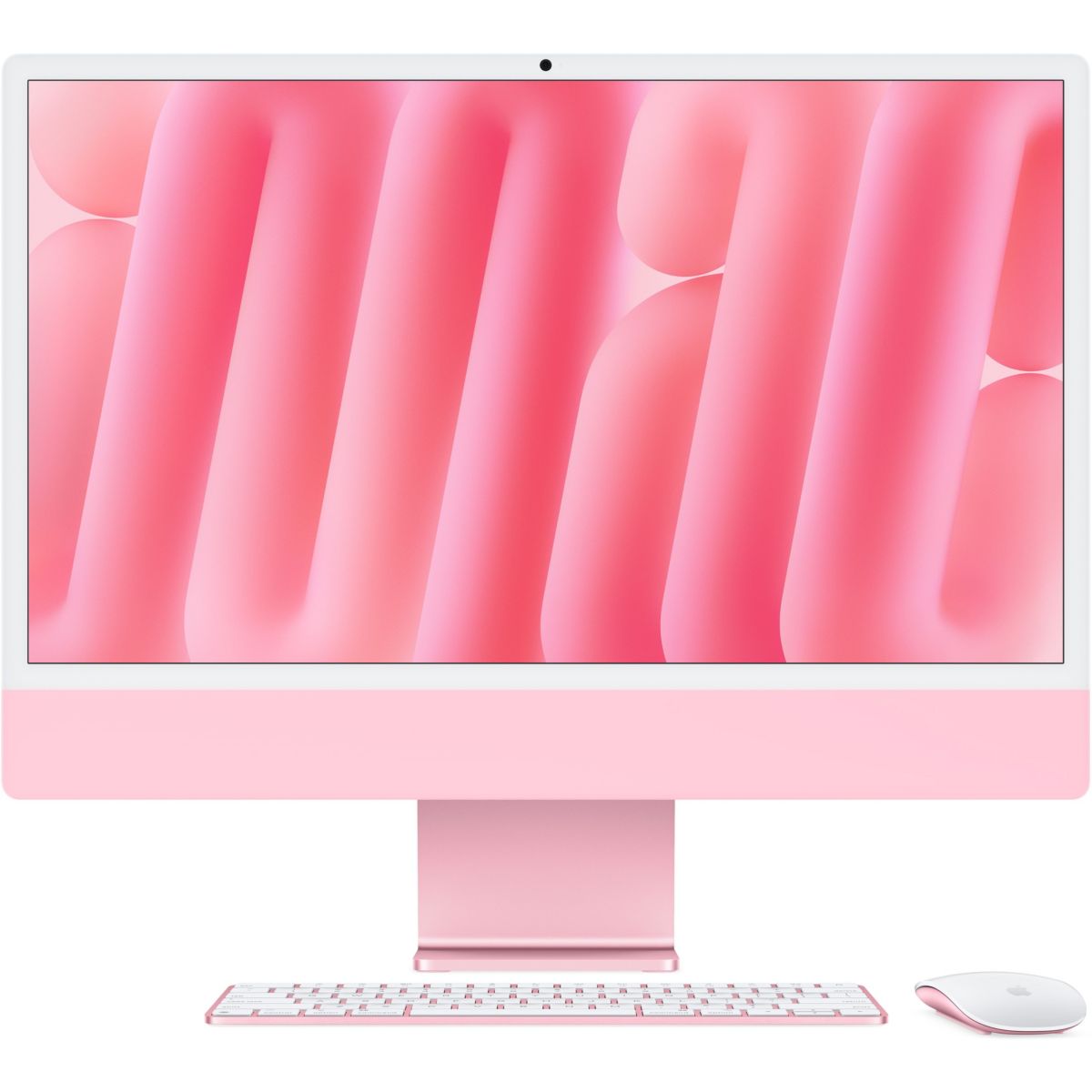 Ordinateur Apple 24" Ecran Retina 4,5K Puce M4 CPU 8 / GPU 8 coeurs Mémoire RAM 16Go Stockage 256Go SSD Rose couleur unique, APPLE