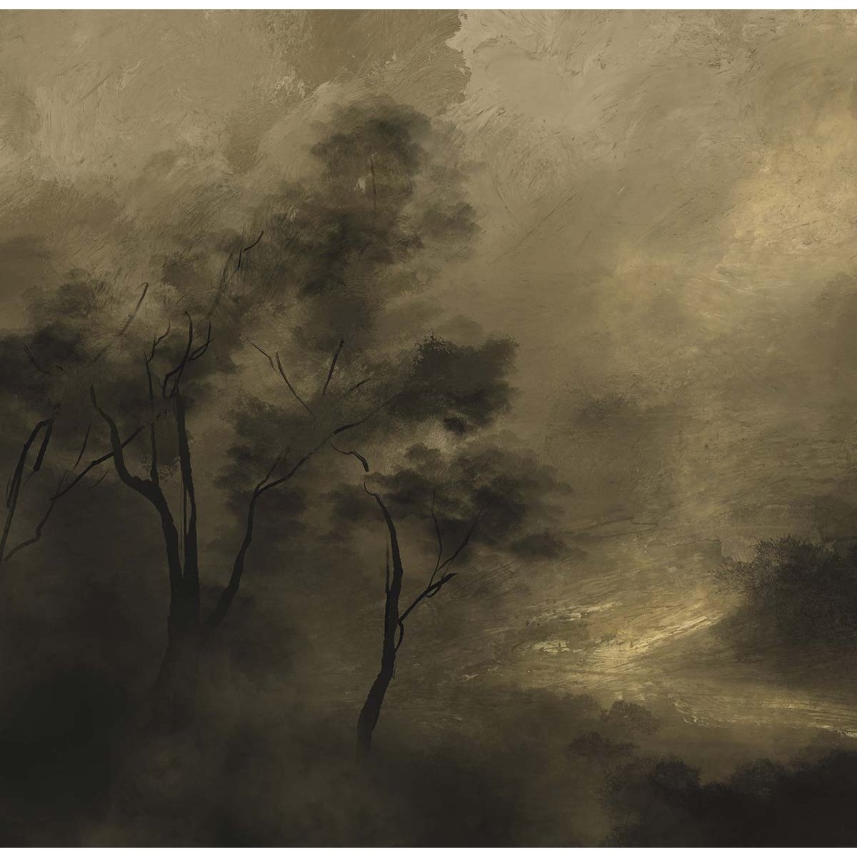 Papier peint paysage en nature morte intissé, HEXOA