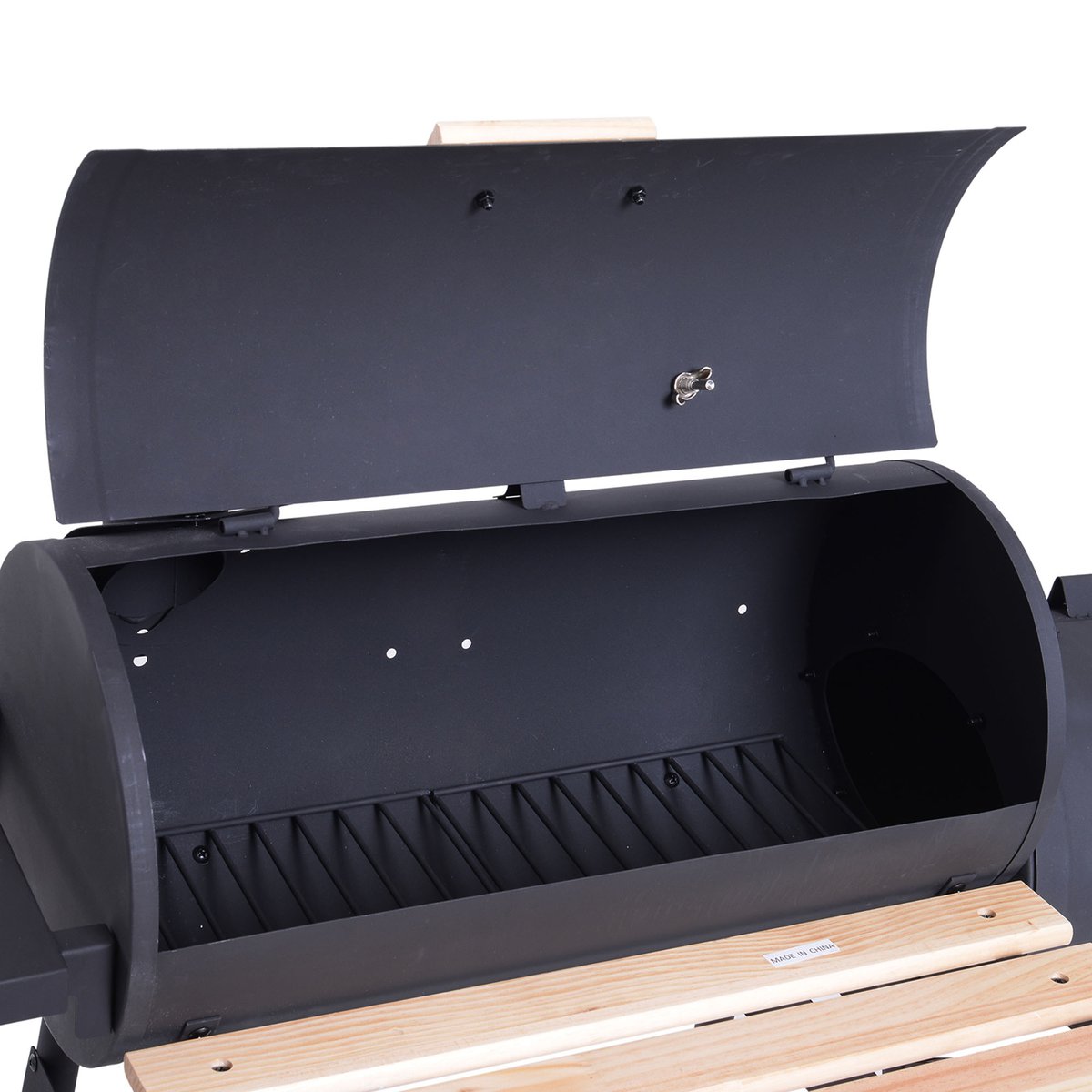 Fumeur Acier Noir noir, OUTSUNNY