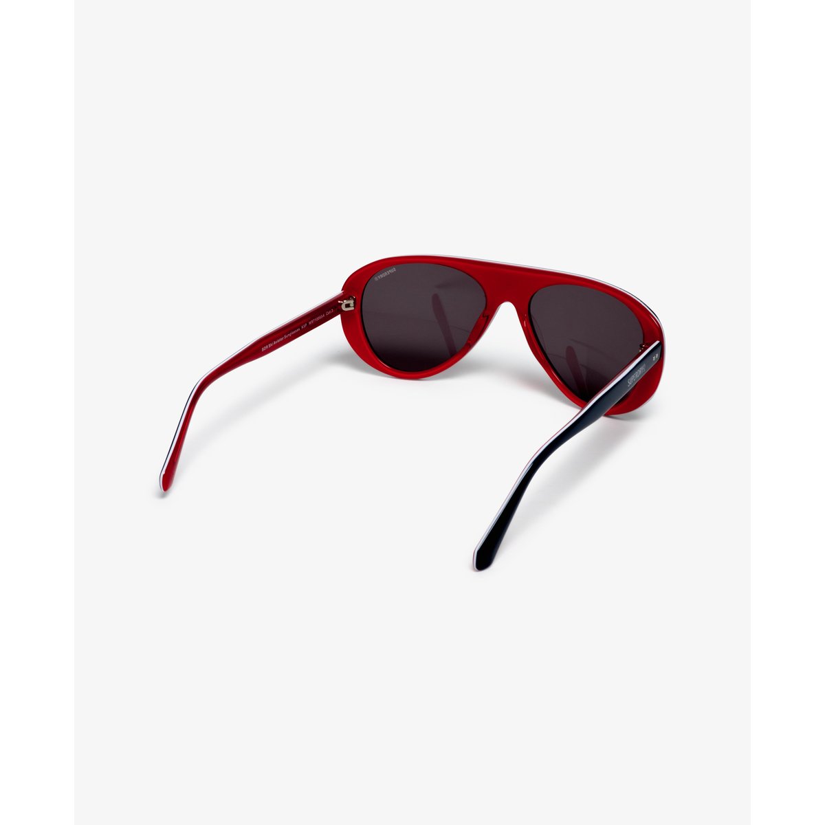 Lunettes de soleil Ski Aviator marine blanc rouge/verre fumé, SUPERDRY