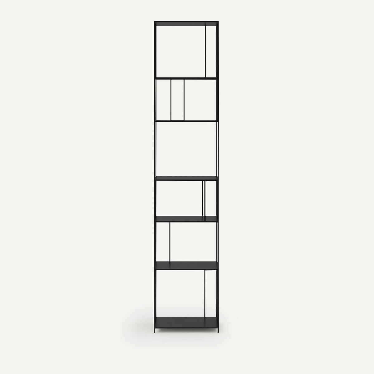 Bibliothèque métal acier H240 cm, Parallel XL noir, AM.PM