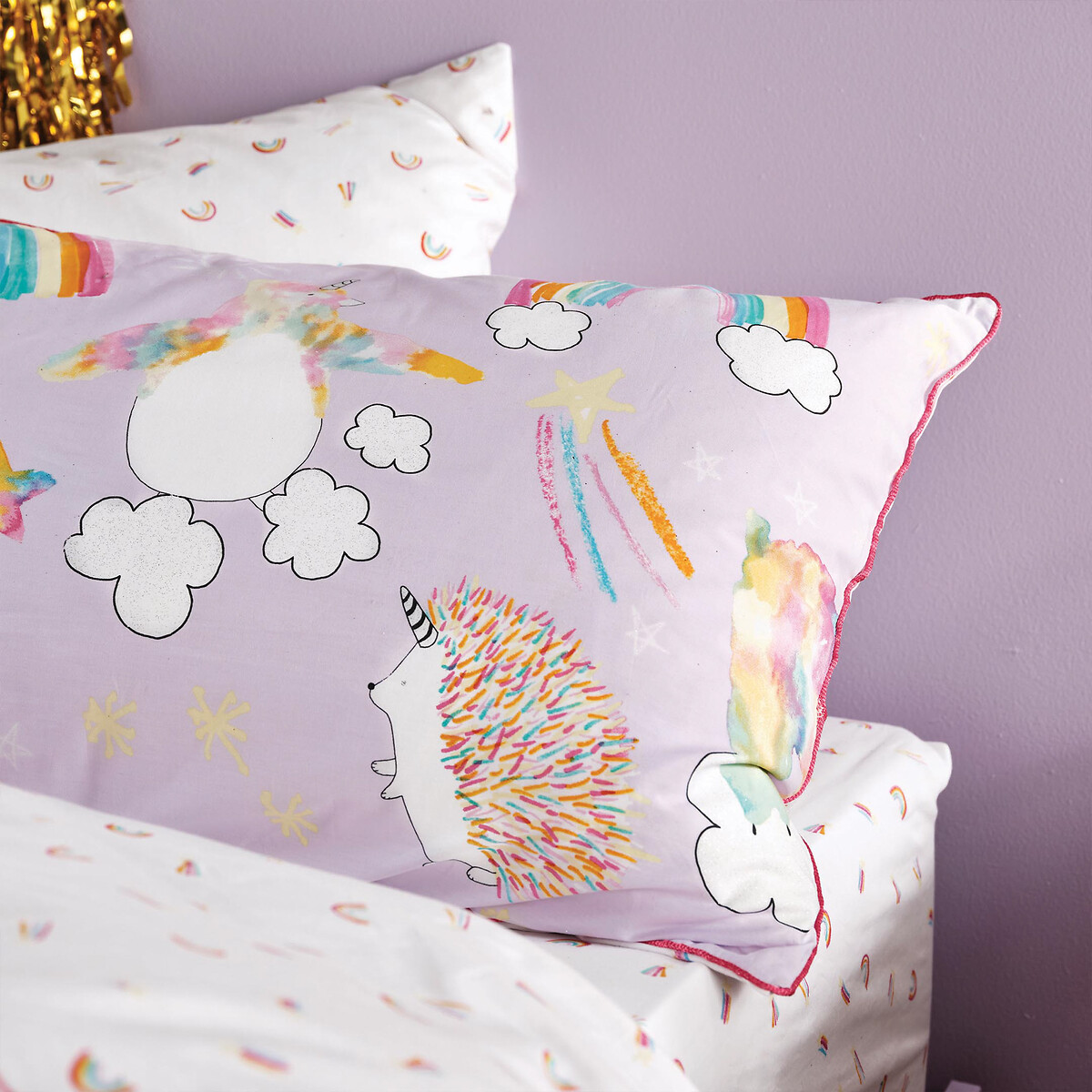 Unicorniverse Kids 100% Cotton Duvet Cover and Pillowcase Set multi-coloured, LINEN HOUSE KIDS
