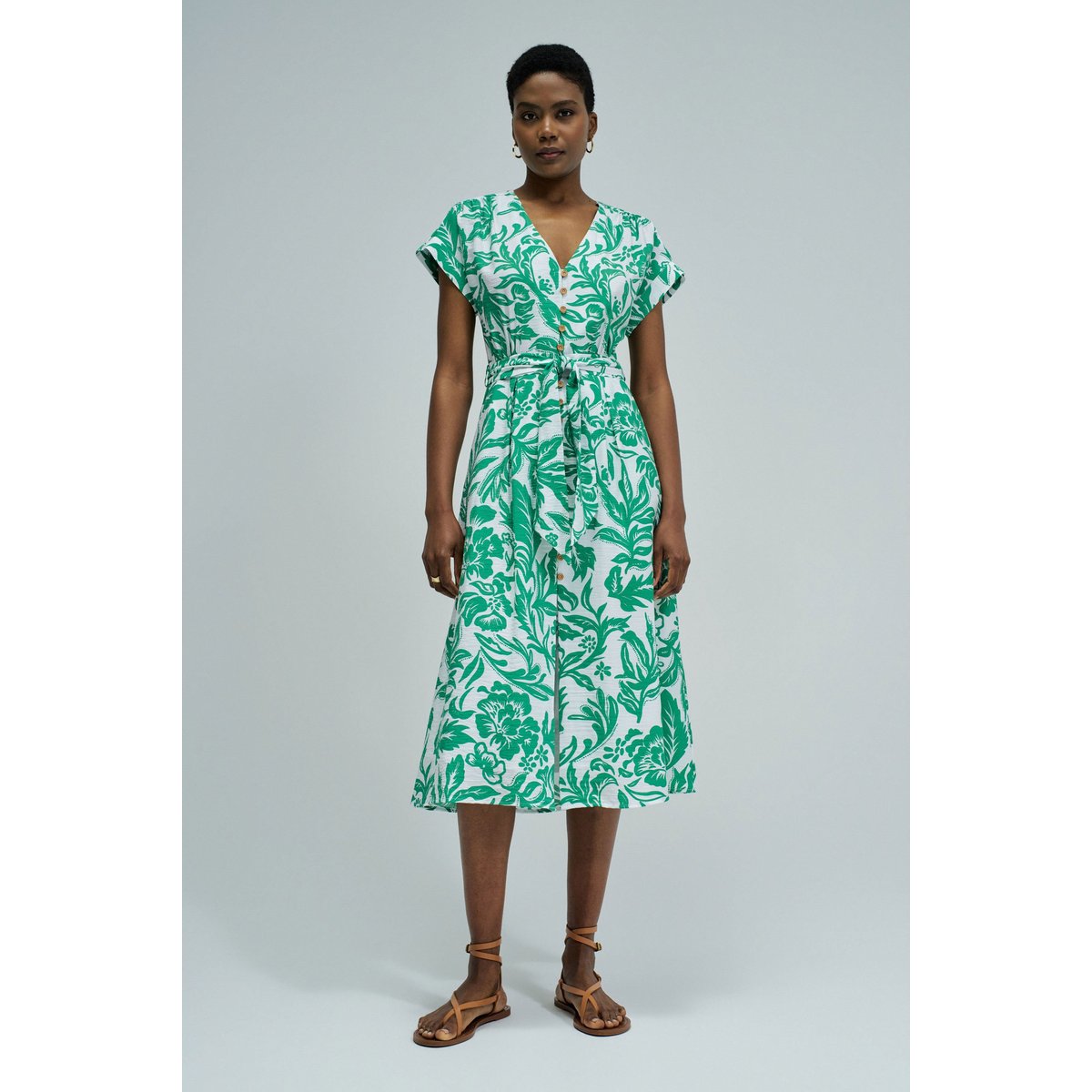 ROBE À MOTIF FLORAL vert, SALSA JEANS
