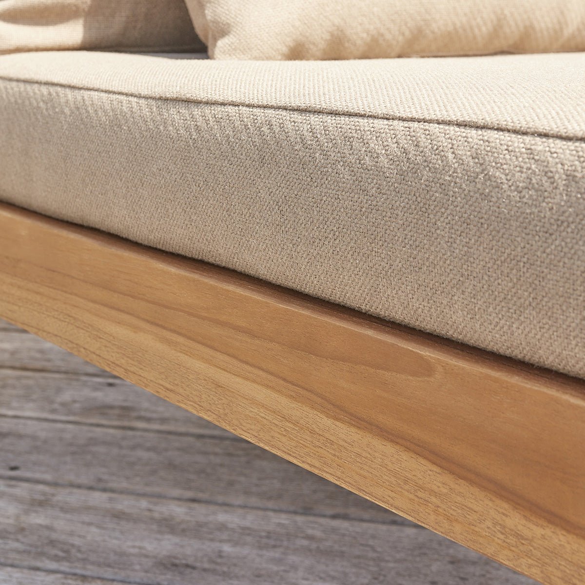 Fauteuil de jardin en teck massif taupe PALMA taupe, BERAH GETAH