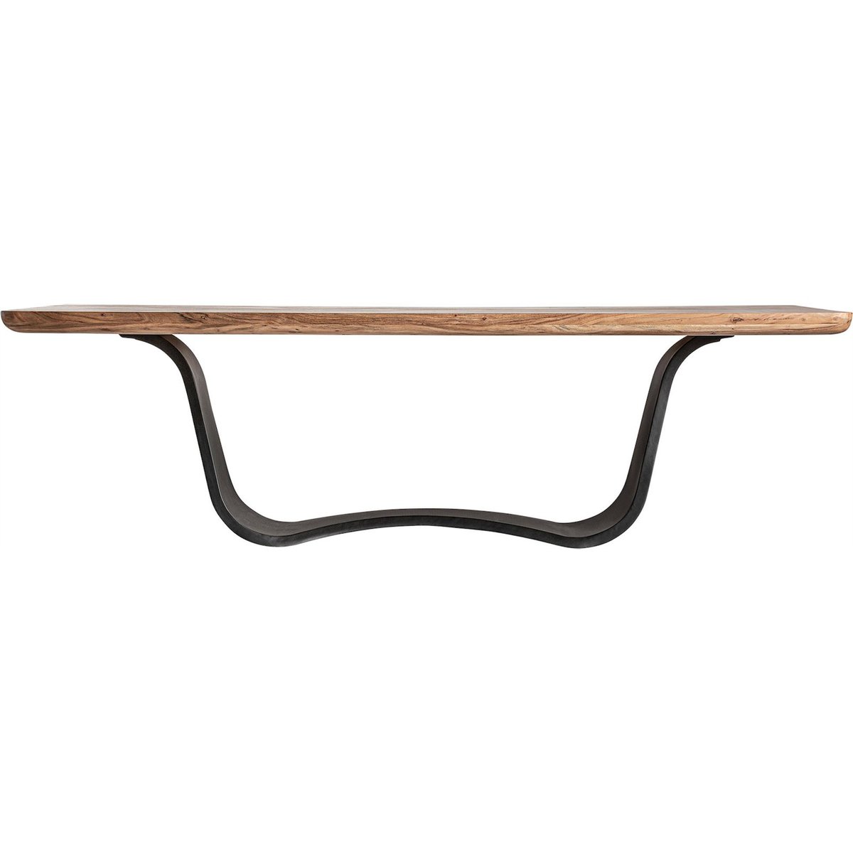 Table basse rectangulaire art déco en acacia noir naturel bois d'acacia, RECOLLECTION
